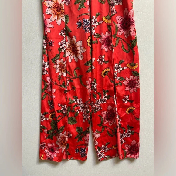 GUESS Isora Floral-Print Split-Leg Jumpsuit Sz 0 - Picture 10 of 15